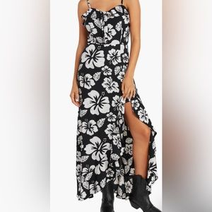 Volcom Womens X Coco Ho Floral Maxi Dress